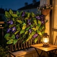 thumbnail image 2 of Expandable Fence Privacy Screen, Artificial Ivy Flower Hedge Fence, Outdoor Wall Decoration Balcony Railing Shelter Beautification Plant Wall for Outdoors Garden Patio Deck Apartment, 2 of 6