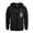 Black, variant on Men's Flag Print Zip Up Hoodie with Arm Pocket, Casual Cardigan Style Sweatshirt, Large Size Fleece Jacket for Independence Day, Christmas, Outdoor Enthusiasts,Camel,M