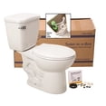 thumbnail image 1 of Hardware Express 0402B-0425T-1.6WH Premier Waterfront Round Front Toilet In A Box&amp;#44; 1.6 GPF&amp;#44; White, 1 of 1