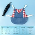 thumbnail image 2 of Small Pet Lop-eared Rabbit Clothes Leash Set  Hoodie Strap Leash for Jeans Guinea Pig Hamster, 2 of 2