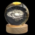 thumbnail image 2 of Fiudx Bola de Cristal Planetaria Brillante, Diseño de Galaxia de Astronauta, Luz Nocturna Rgb Cálida, Lámpara de Noche con Alimentación Usb, Elegante Decoración para El Hogar, Idea de Regalo Única, T, 2 of 5
