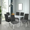 thumbnail image 2 of Chair Covers for Dining Room Set of 6, Stretch Dining Chair Cover 6 Pieces, Washable Kitchen Parsons Chair Slipcovers 6 Pack, Removable Seat Protector for Home and Party, 2 of 6