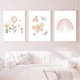 thumbnail image 5 of Juego de 3 carteles de 30 x 40 cm para habitación de niña, cuadros rosas, decoración de pared, pintura sobre lienzo, regalos de cumpleaños NPTWC003-M, 5 of 5