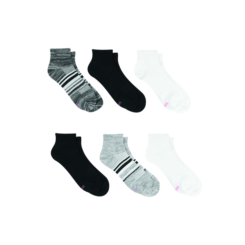 Hanes - Hanes Women's Breathable Lightweight Ankle Socks, 6 Pack ...