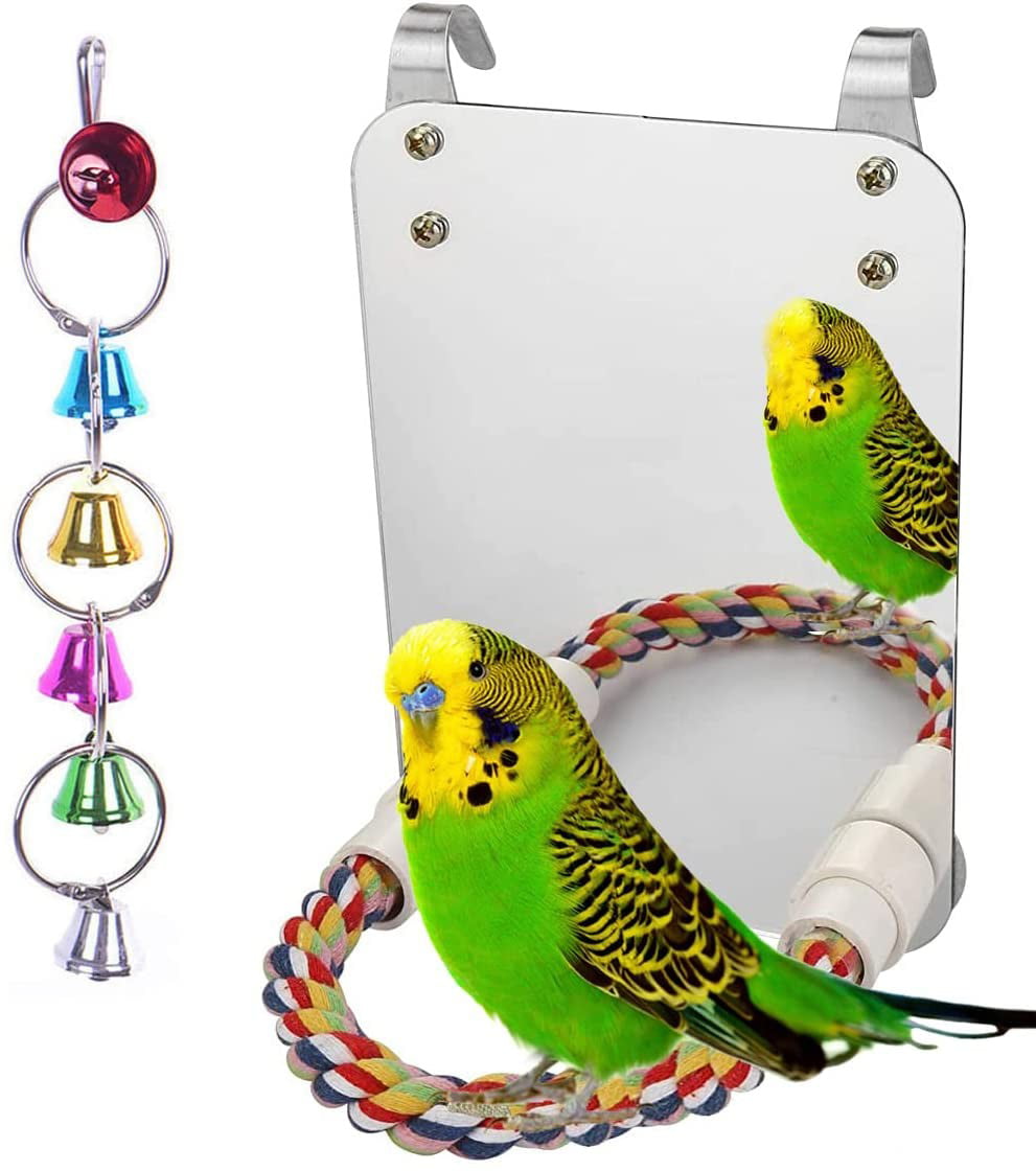 Pet Swing Bird Toy Parrot Rope Harness Cage Hang Toys Parakeet Cockatiel Budgie 