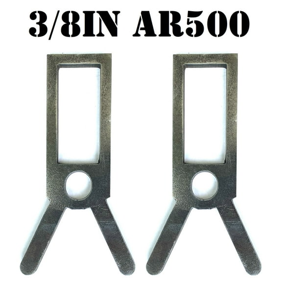 Magnum Target 3/8" AR500 Steel Shooting Target 2x4 EMT Conduit Pipe Stand Bracket Mounts 2pc - 2x4-VCB2AR500