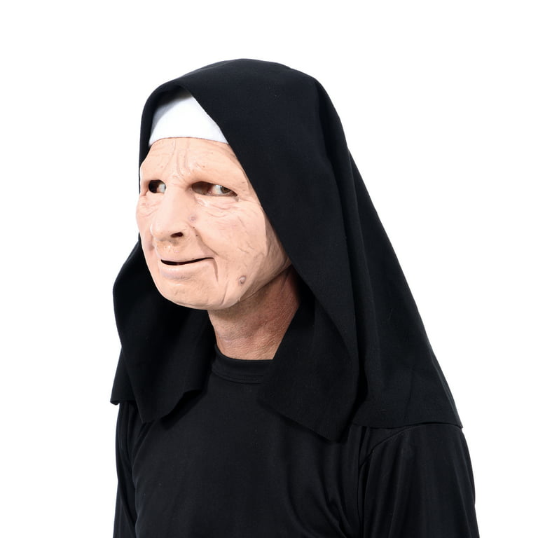 Uegnet Lægge sammen forudsigelse Zagone Studios Nun For You Latex Adult Costume Mask (one size) - Great for  Theater, Cosplay, Halloween or Renn Fairs. - Walmart.com