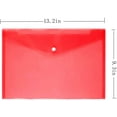 thumbnail image 2 of MGFED Enveloppes pour Documents avec Bouton-Pression, Vert, Lot de 12, 2 of 6