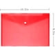 thumbnail image 4 of FloreceBien Sobre 12 Piezas Sobres para Documentos con Botón a Presión Carpeta para Documentos Transparente de Calidad para Tamaño A4,Rojo, 4 of 4