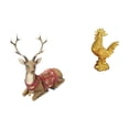 thumbnail image 1 of Adorno De Mesa De Reno Y Alce, Figura De Ciervo Para Sala De Estar, Oficina, Dormitorio, Granja, Pollo, Decoración Feng Shui, Escultura De Gallo Para Cumpleaños, Aniversarios, Hotel,, 1 of 8