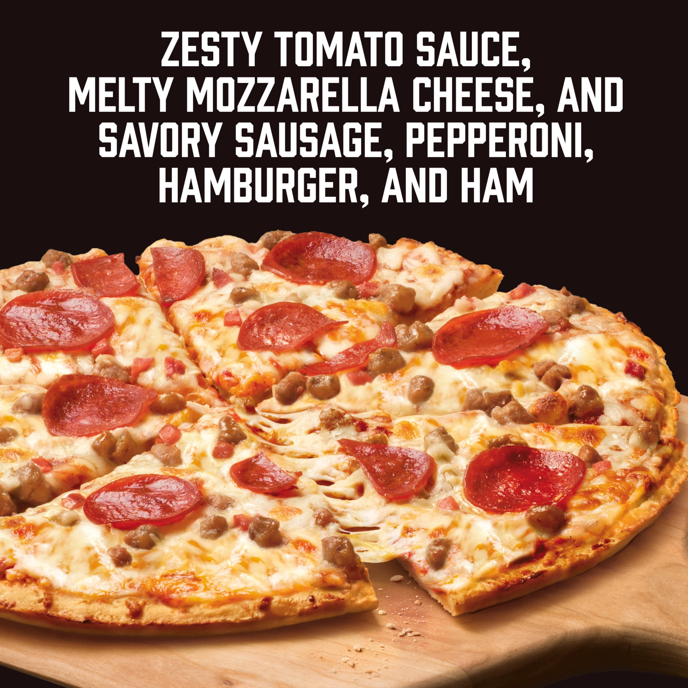 Red Baron Four Meat Classic Crust Frozen Pizza, 21.95 oz