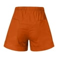thumbnail image 6 of FAVIPT Women's Pocket Drawstring Athletic Shorts Quick Dry Running Gym Shorts Plain Plus Size Loose Fit Shorts Casual Summer 2025 Shorts with Pockets Orange,M, 6 of 7