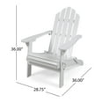thumbnail image 2 of Cytheria Acacia Wood Outdoor Foldable Adirondack Chairs, Set of 2, White, 2 of 4
