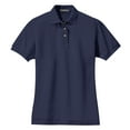 thumbnail image 5 of Yellow Rooster Women's Heavyweight Cotton Pique Female Polo Shirt Navy XL, 5 of 6
