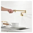 thumbnail image 2 of Pot Filler Tap Wall Mounted Foldable Kitchen Faucet Single Cold Single Hole Rose Gold Sink Tap Rotate Folding Spout Brass ,360° Swivel Spout, 2 of 6