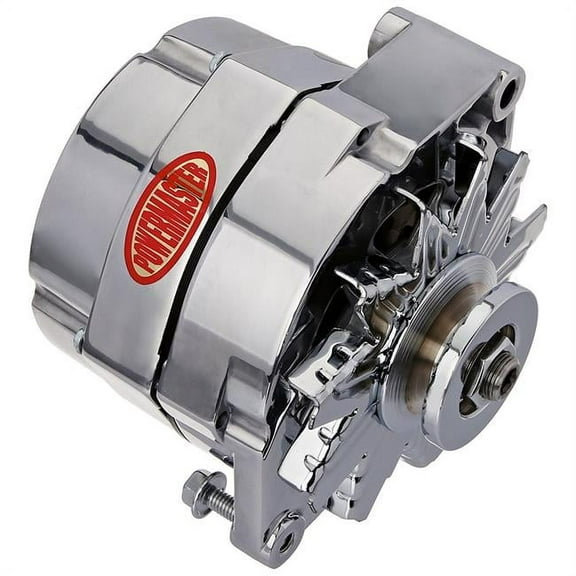 Powermaster 67293 Alternator Polished Delco 140 Amplifiers 1 Wire