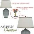 thumbnail image 4 of Aspen Creative 24014-12, 2 Pack Clear Glass Ball Lamp Finial in Nickel Finish, 1 1/2" Tall, 4 of 7