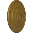 thumbnail image 3 of 29 3/4"OD x 1 1/2"P Wigan Ceiling Medallion, Hand-Painted Gold, 3 of 7