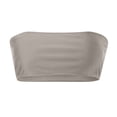 thumbnail image 6 of Kingdiese Womens Plus Size's Solid Bandeau Bikini Top Strapless High Cut Swimwear For Pool And Beach Everyday Comfort And Bride Bathing Suits for Women plus Size, Size L, 6 of 6