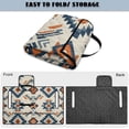 thumbnail image 6 of Xixirimido Portable Golf Cart Seat Covers, Quilted Golf Cart Seat Towel Blanket with 4 Pockets Universal Fit for EZGO Club Car and More 2 Person Seats Carts, Aztec Tribal Geometric, 6 of 8