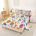 thumbnail image 2 of Erosebridal Easter Eggs Full Size Sheets for Kids, Groovy Flower Bed Sheets, 4pcs, 2 of 5
