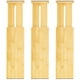 thumbnail image 1 of Separadores de cajones VaeFae Bamboo, paquete de 3, ajustables de 30 a 43 cm, 1 of 8