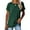 Green, variant on Women Short Sleeve Crewneck T Shirts Side Split Tees Casual Loose Fit Tops S-2XL