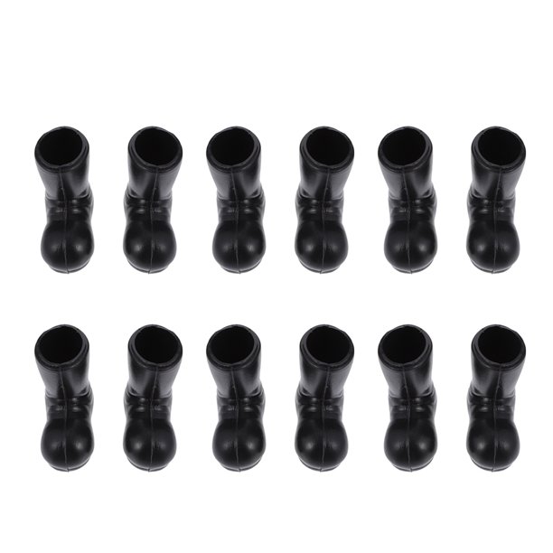 12pcs miniatura navideño santa botas festival decoraciones de escritorio botas de Navidad pequeñas