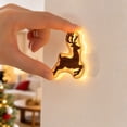 thumbnail image 5 of Led Reindeer Wall Decorations, Wooden Led Illuminated Reindeer Wall Hangings 12Pcs Lights & 1 Remote Set For Home Holiday Display, 5 of 8