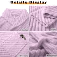thumbnail image 6 of MOSHU Premium Robes for Women Super Soft Cozy Fleece Womens Robe Plush Long Bathrobe with Pockets, 6 of 8