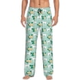 thumbnail image 1 of Fotbe Horse And Flower Pantalones de Pijama para Hombre, Pantalones de Dormir, Pantalones de Casa con Cintura Ajustable y Bolsillos-Small, 1 of 6