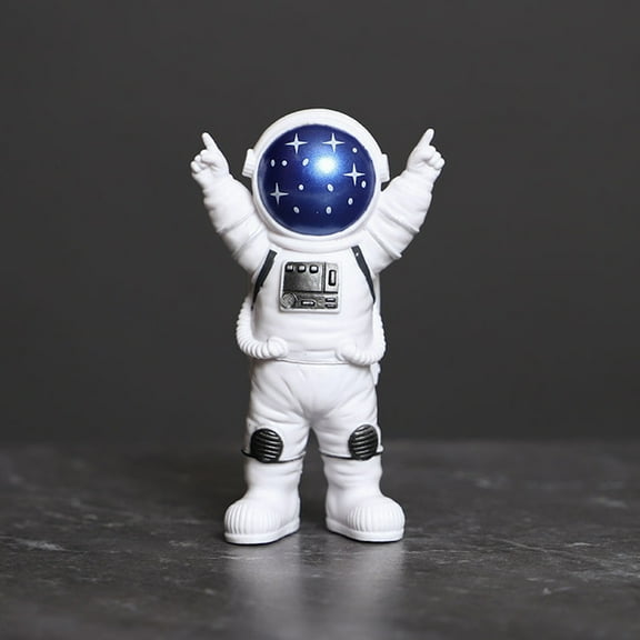 Toddmomy Small Astronaut Figurines Sitting on Ball Office Decor Friends Souvenir Set