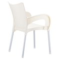 thumbnail image 3 of Compamia Romeo Resin Dining Arm Chair Beige, Set of 2, 3 of 3