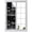 Black, variant on Window Privacy Film Grey Flowers Stained Glass Window Film Decorative Sun Block Window Cover Vintage Country Floral Herbs Butterfly Window Clings Static Adhesive Sticker for Bathroom 19.6"x39.3"