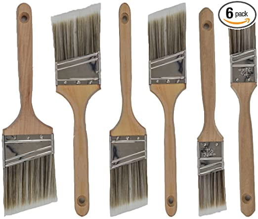 2" Angle House Wall,Trim Paint Brush Set Home Exterior or Interior Brushes 