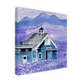 thumbnail image 2 of Trademark Fine Art 'Blue Folk Art Barn' Canvas Art by Cheryl Bartley, 2 of 3