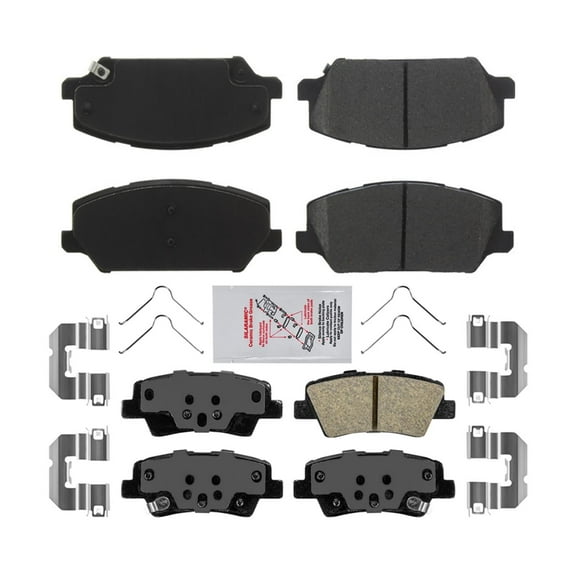 F&R Premium Ceramic Disc Brake Pads for KIA Cadenza 2017-2020 Electric Parking