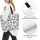 thumbnail image 3 of Disketp Black Footprints Bolsa Tote Estampada para Mujer, Bolso de Hombro y de Mano para Compras y Viajes, 3 of 8