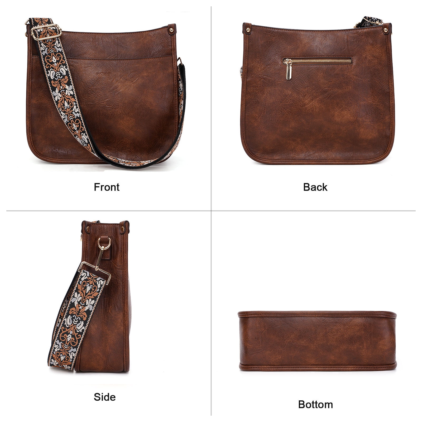 ◆VVV◆ SET BUCKLE HOBO SHOULDER CROSSBODY BROWN 24FWBG010BW MUSINSA公式 | VVV [SET] Buckle Hobo Shoulder Crossbody Bag _