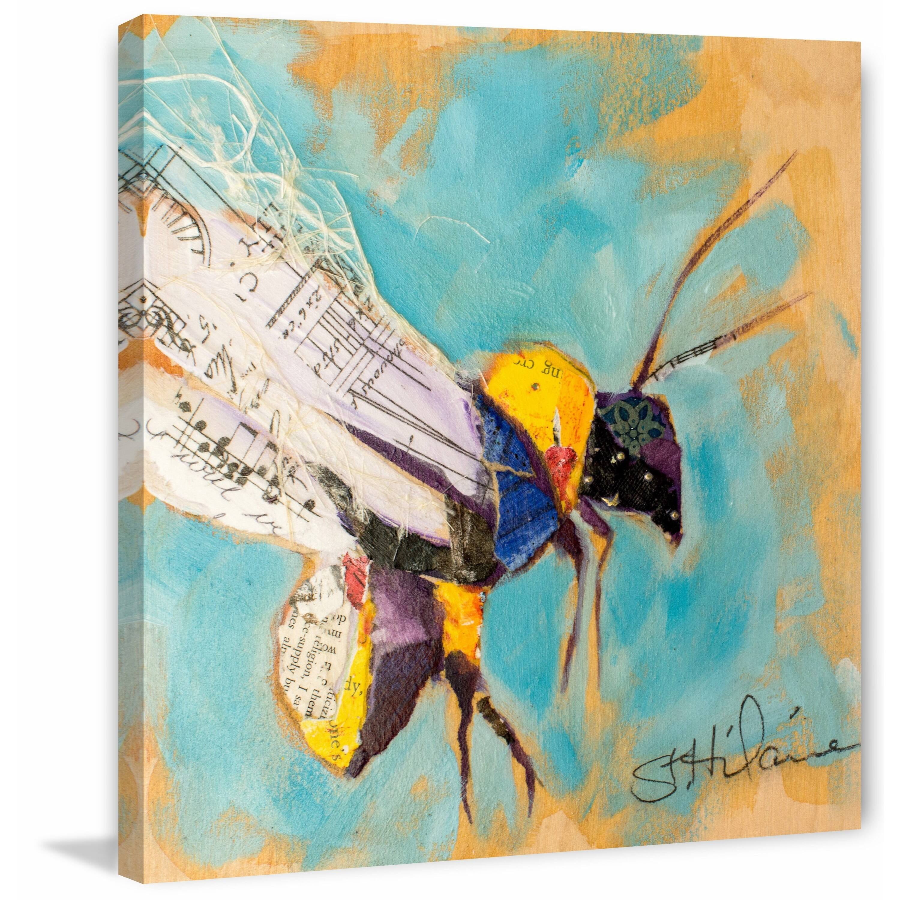"Hum of Life" Painting Print on Wrapped Canvas