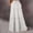 White, variant on Dianli Skirt Midi Skirts Women's Solid Color Fall Elastic Waist Tie Pocket Ankle Length Skirt Drawstring Waist Black Fungus Edge Splice Casual Boho Midi Skirt
