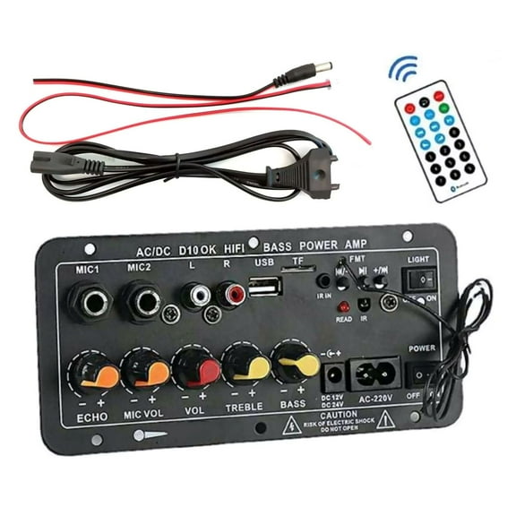 Amplifier Board Module Bluetooth USB FM Radio TF Player Audio Subwoofer AC DC TAPDRA Spare Part