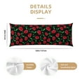 thumbnail image 3 of Lsque Cherry Body Pillow Case Cover,Ultra-Soft Microfiber Bed Pillow Cases 20x54 inches,Elegant Bedding,Breathable Durable Pillow Cover with Envelope Closure, 3 of 8