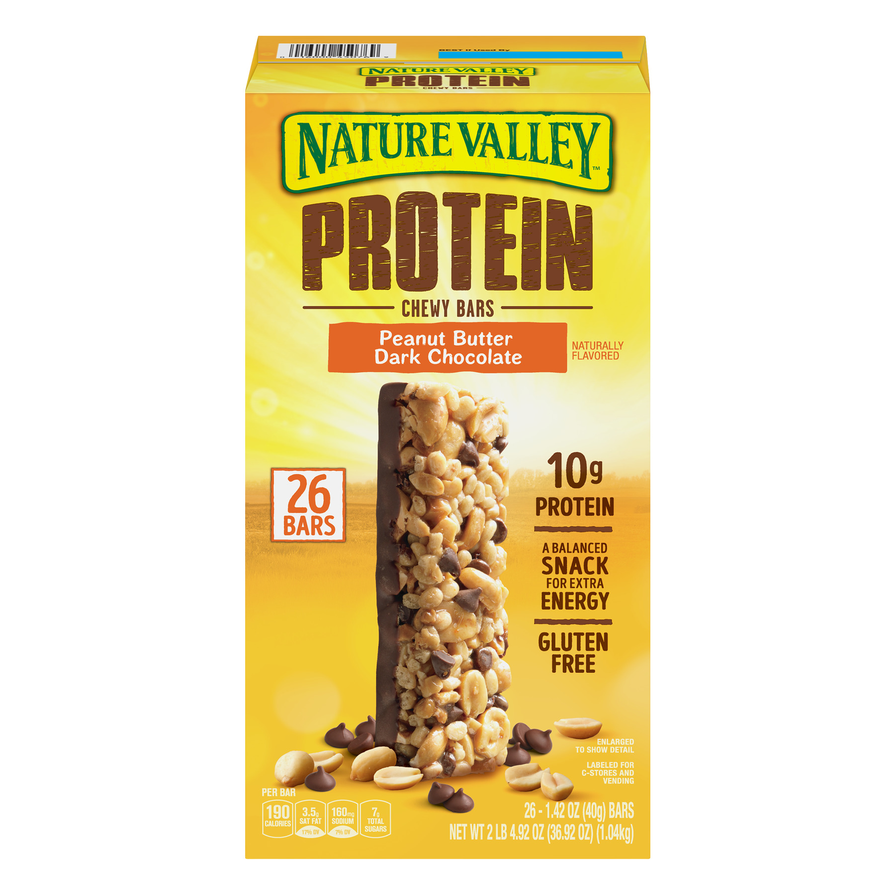 Nature Valley Protein Peanut Butter Dark Chocolate Chewy Bars 36.92 oz