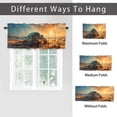 thumbnail image 6 of Beach Turtle Window Curtain Valances Blue Ocean Sea Turtle Summer Coastal Scenery Privacy Decorative Rod Pocket Short Window Valance Curtains 54 by 18 in, 1 Panel, 6 of 6