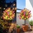 thumbnail image 6 of Artificial Multicolor Violet LED Ground Plug Flowers Tree 28 Heads Outdoor Yard Garden Decoration Spring Summer Waterproof, 6 of 7