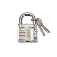 thumbnail image 1 of Transparent Padlock Tool One Word Practice Lock (transparent Installation) Acrylic Lock, 1 of 5