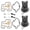 Repair Kit,Plunger, variant on CarbForge Motorcycle Carburetor Rebuild Kit for Honda CBF500 PC39 2004-2008 500cc Twin Float