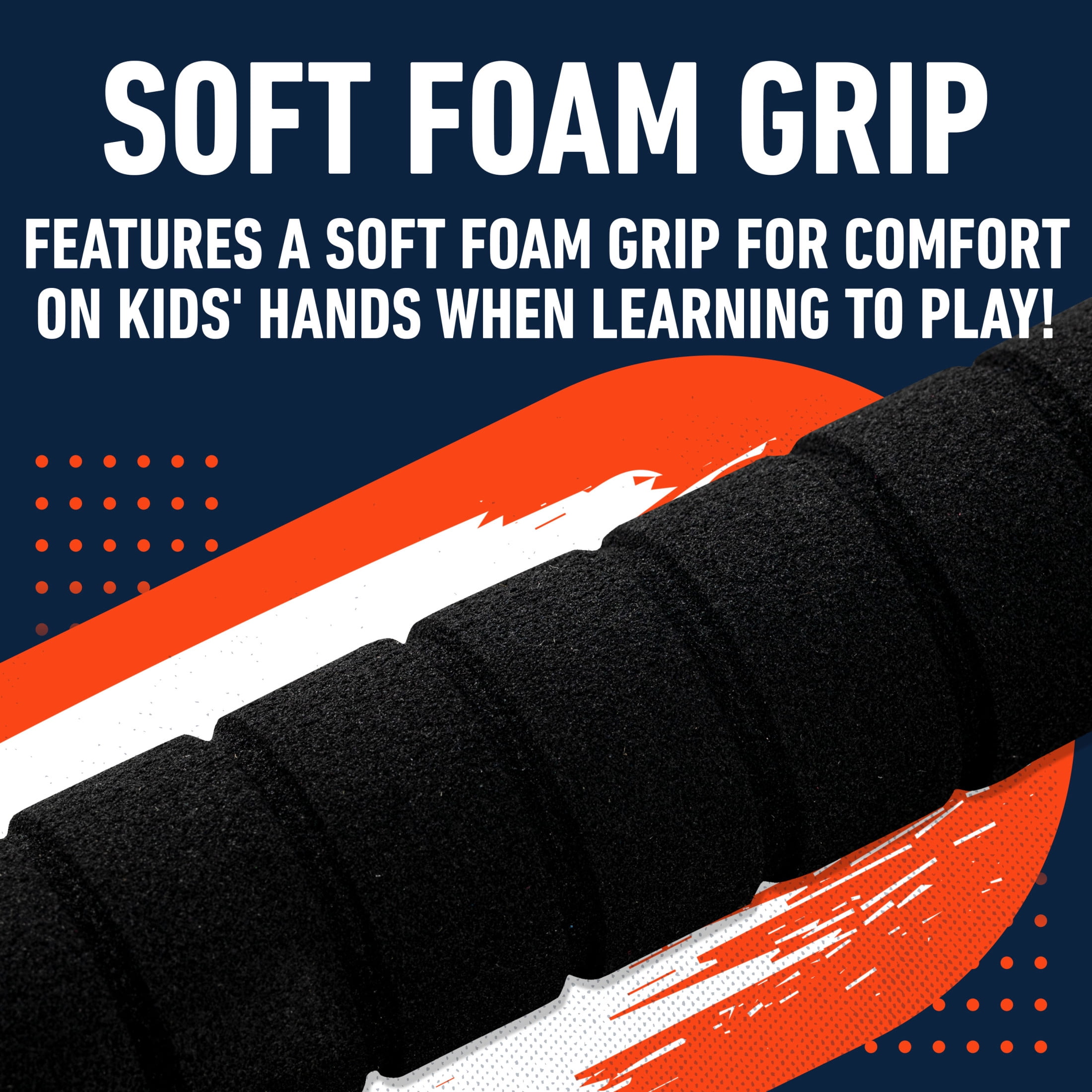 Franklin Sports MLB Detroit Tigers Foam Bat + Ball Set, 21 in