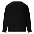 thumbnail image 4 of BXINGOHAI Men's Lightweight Zip Up Hoodie Long Sleeve Sweatshirt Athletic Slim Fit Basic Jacket with Pockets Black L, 4 of 5